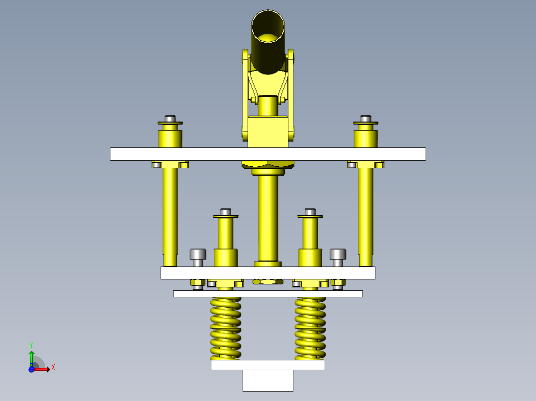 薄膜压接夹具前视图