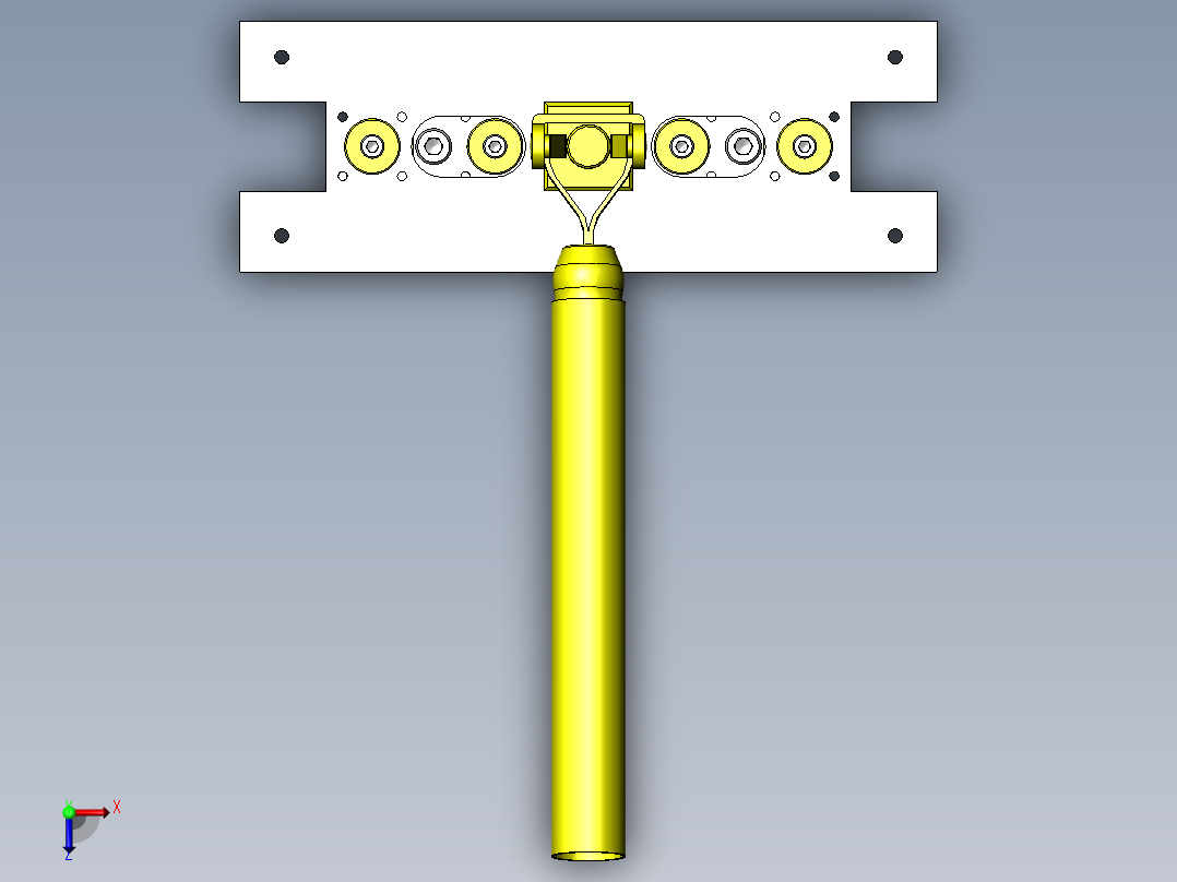 薄膜压接夹具俯视图