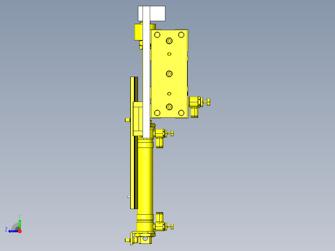 腔门开闭机构右视图