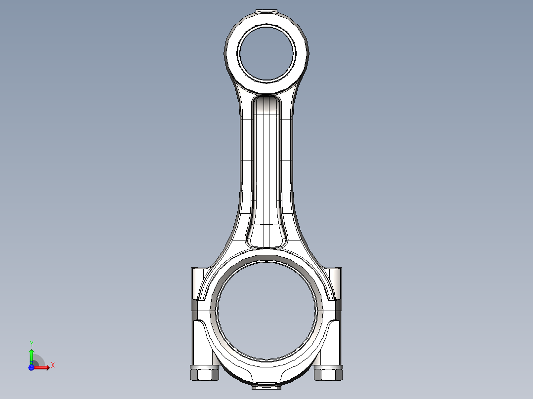 连杆的设计和有限元分析(sw+cad+说明书)前视图