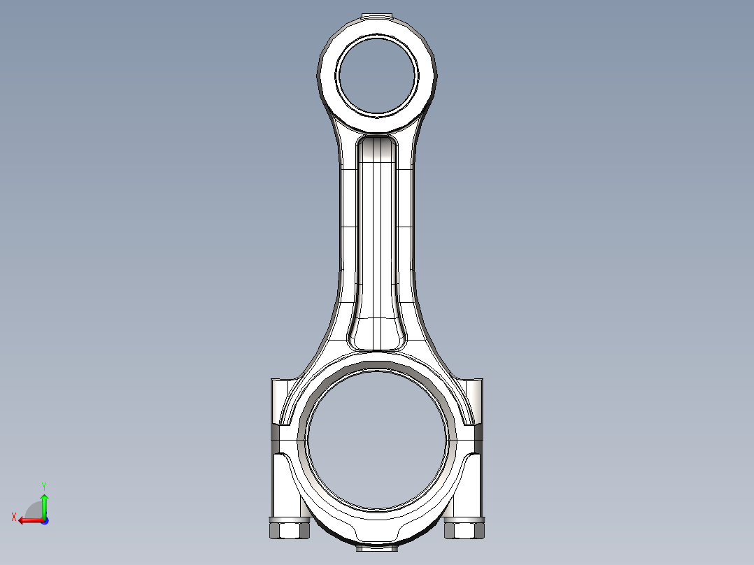 连杆的设计和有限元分析(sw+cad+说明书)后视图