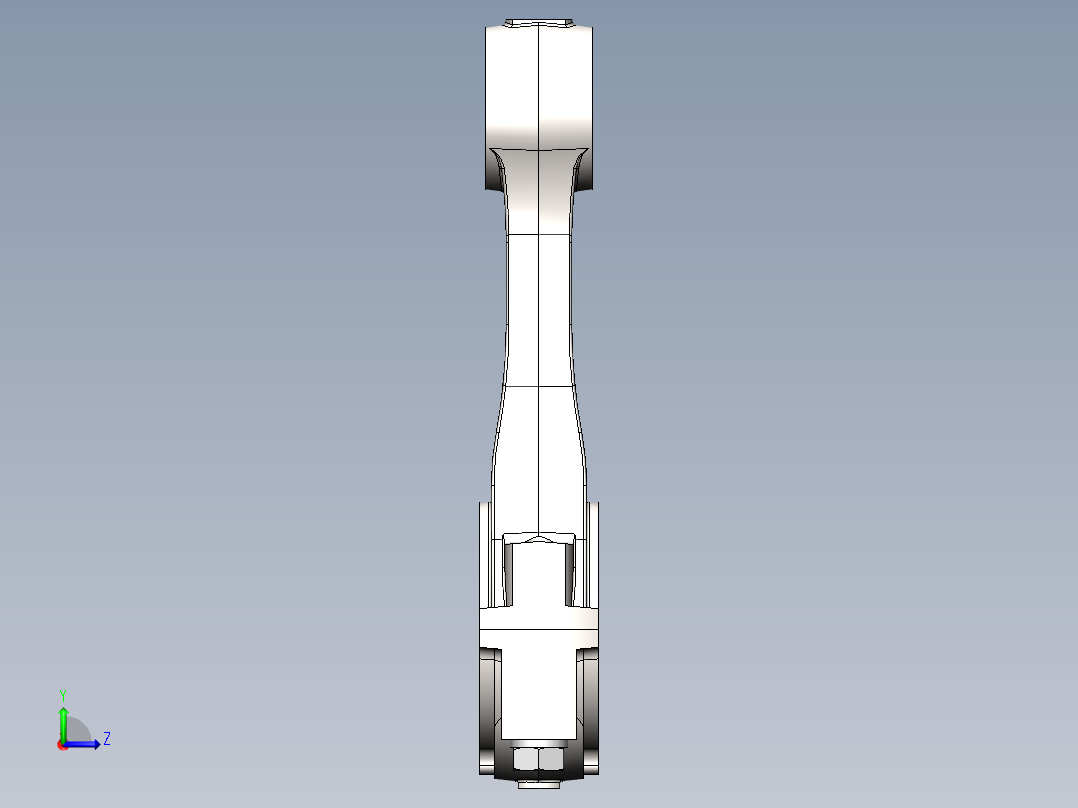 连杆的设计和有限元分析(sw+cad+说明书)左视图