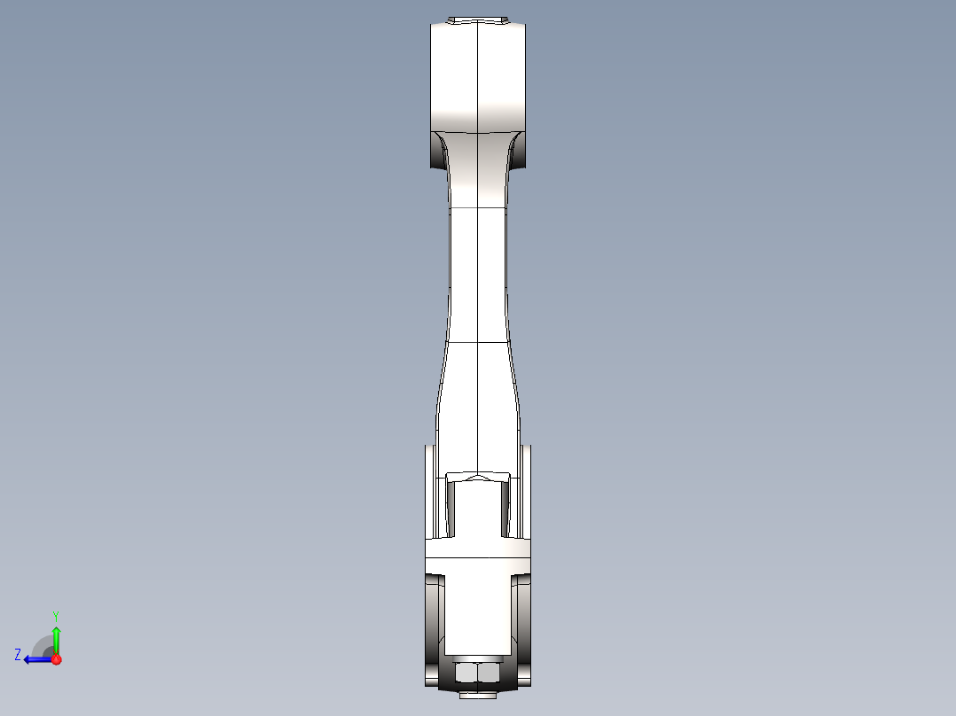 连杆的设计和有限元分析(sw+cad+说明书)右视图