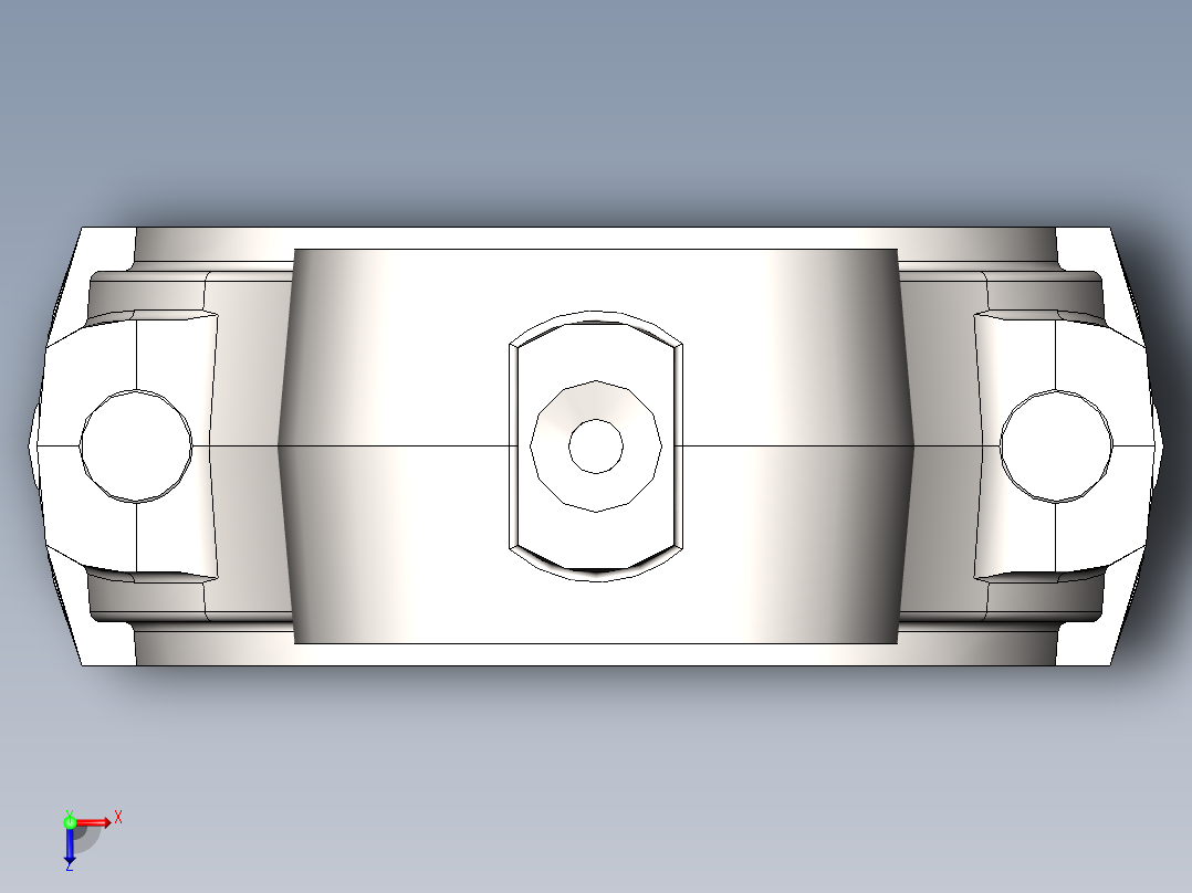 连杆的设计和有限元分析(sw+cad+说明书)俯视图