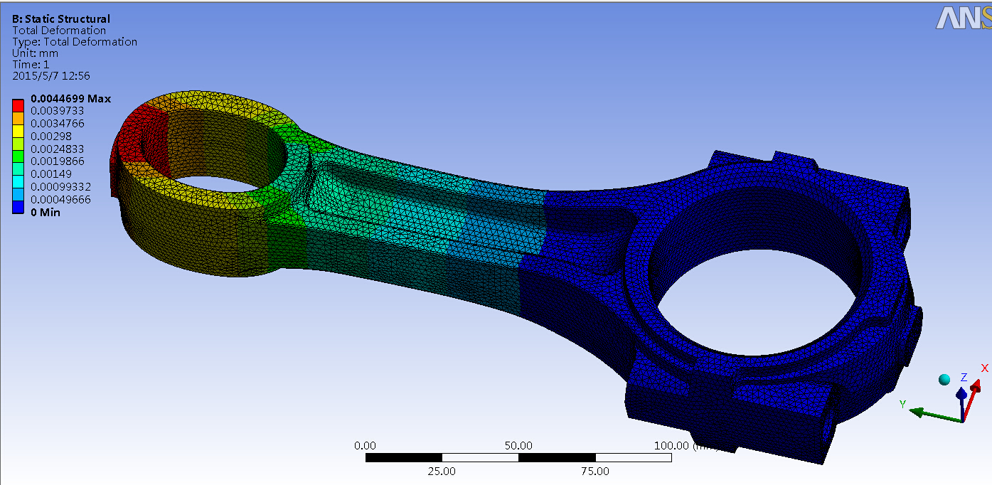 连杆的设计和有限元分析(sw+cad+说明书)