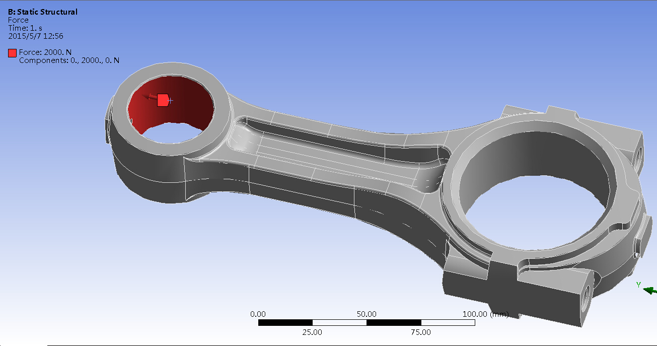 连杆的设计和有限元分析(sw+cad+说明书)