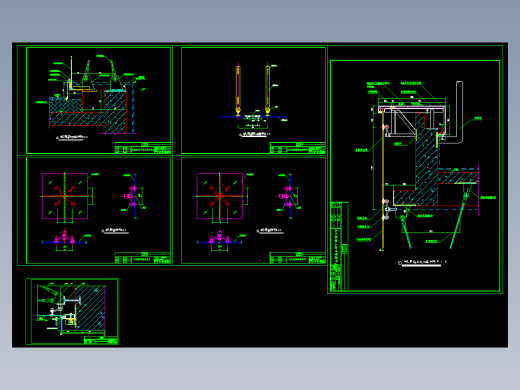 点式玻璃幕墙节点图