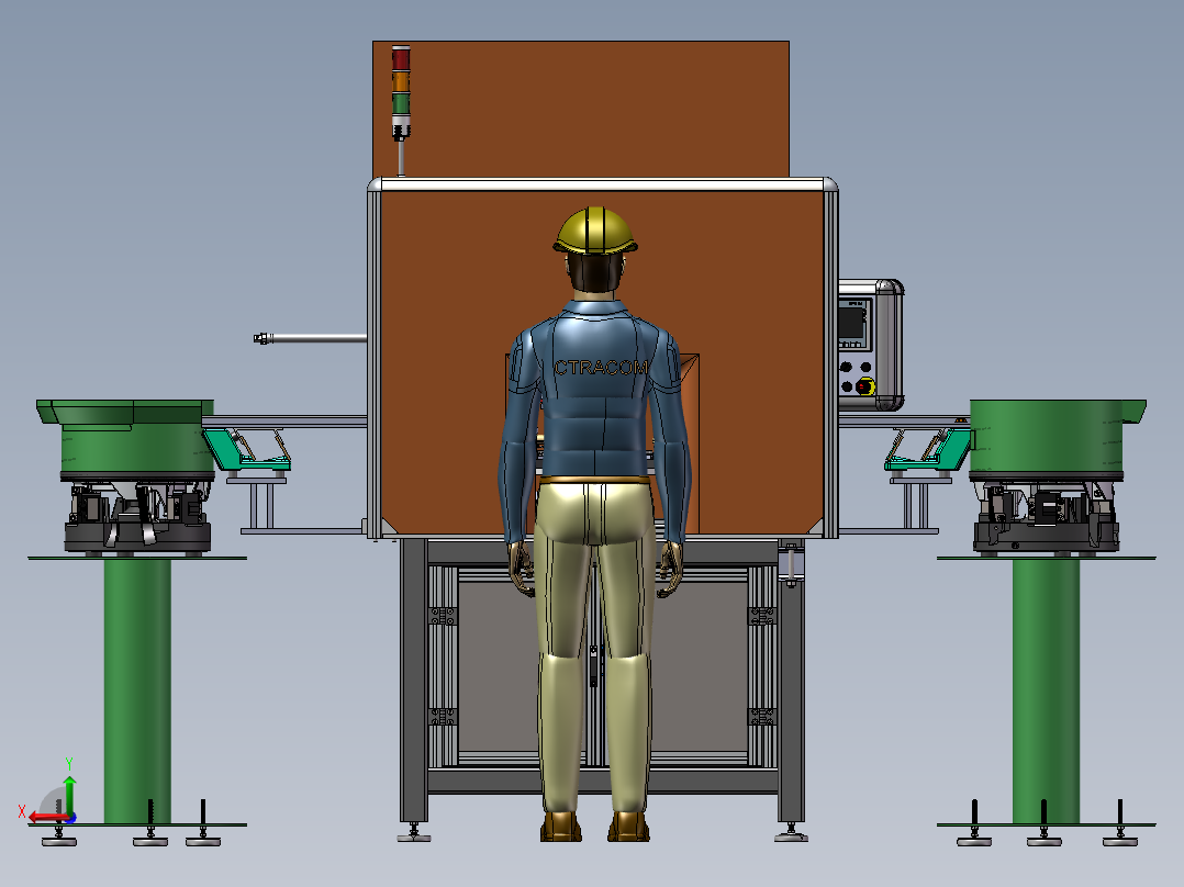 水龙头装配线后视图