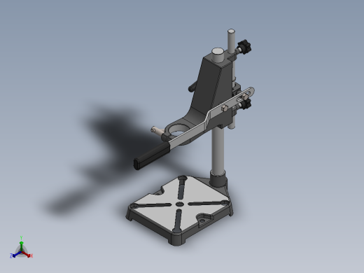 升降夹具模型图正等轴测缩略图