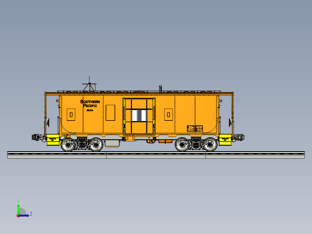 南太平洋1589号车尾左视图