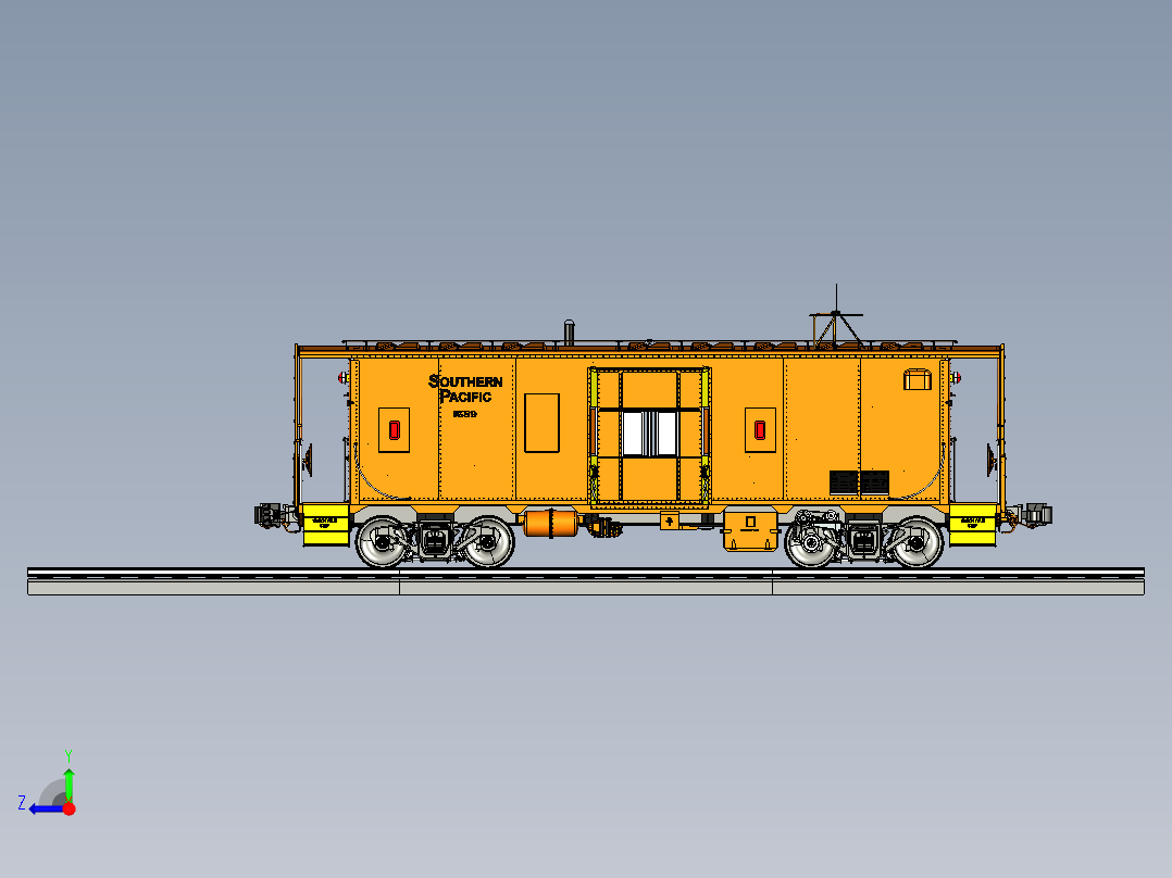 南太平洋1589号车尾右视图