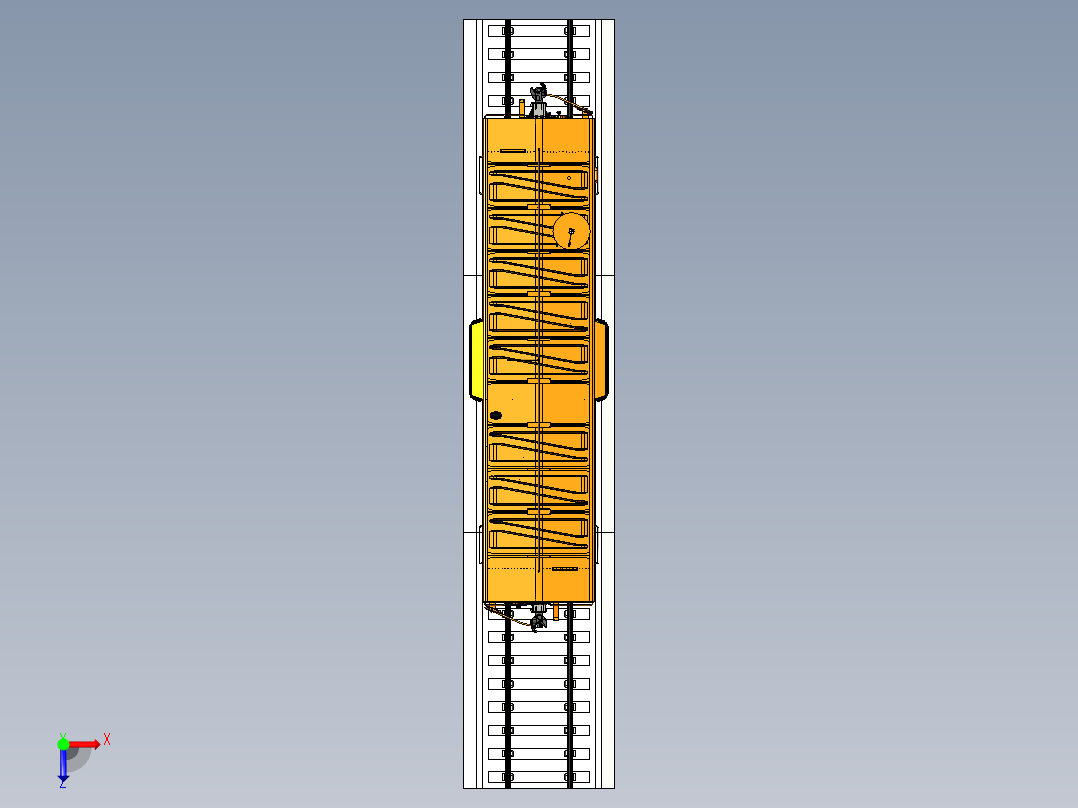 南太平洋1589号车尾俯视图