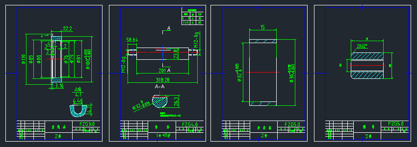 一种齿轮齿条翻转机构CAD图纸