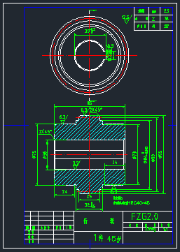 一种齿轮齿条翻转机构CAD图纸