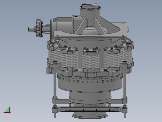 圆锥破碎机机械设计（pyb1200型圆锥式破碎机）【说明书+CAD图纸+SW三维+STEP x_t 通用格式+开题报告+外文翻译】后视缩略图