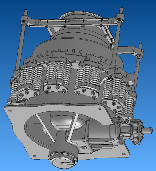 圆锥破碎机机械设计（pyb1200型圆锥式破碎机）【说明书+CAD图纸+SW三维+STEP x_t 通用格式+开题报告+外文翻译】缩略图