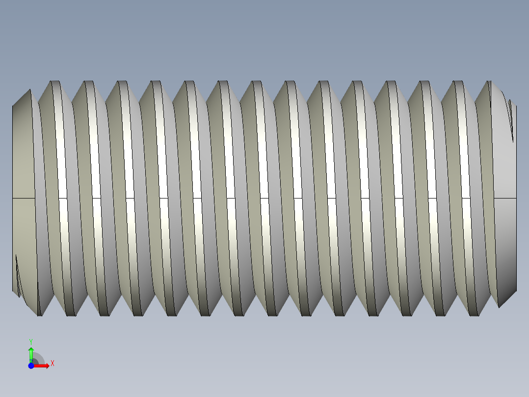 DIN 913-ISO 4026 固定螺钉-M14 L=30.STEP前视图