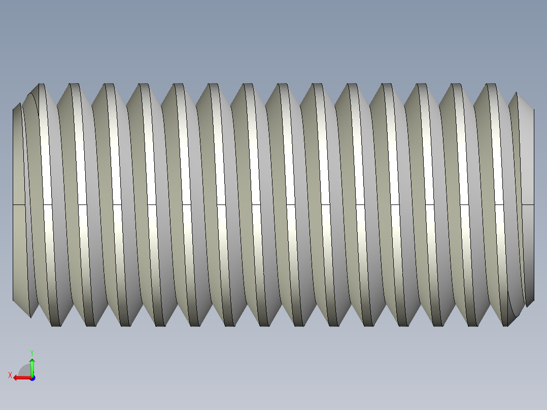 DIN 913-ISO 4026 固定螺钉-M14 L=30.STEP后视图