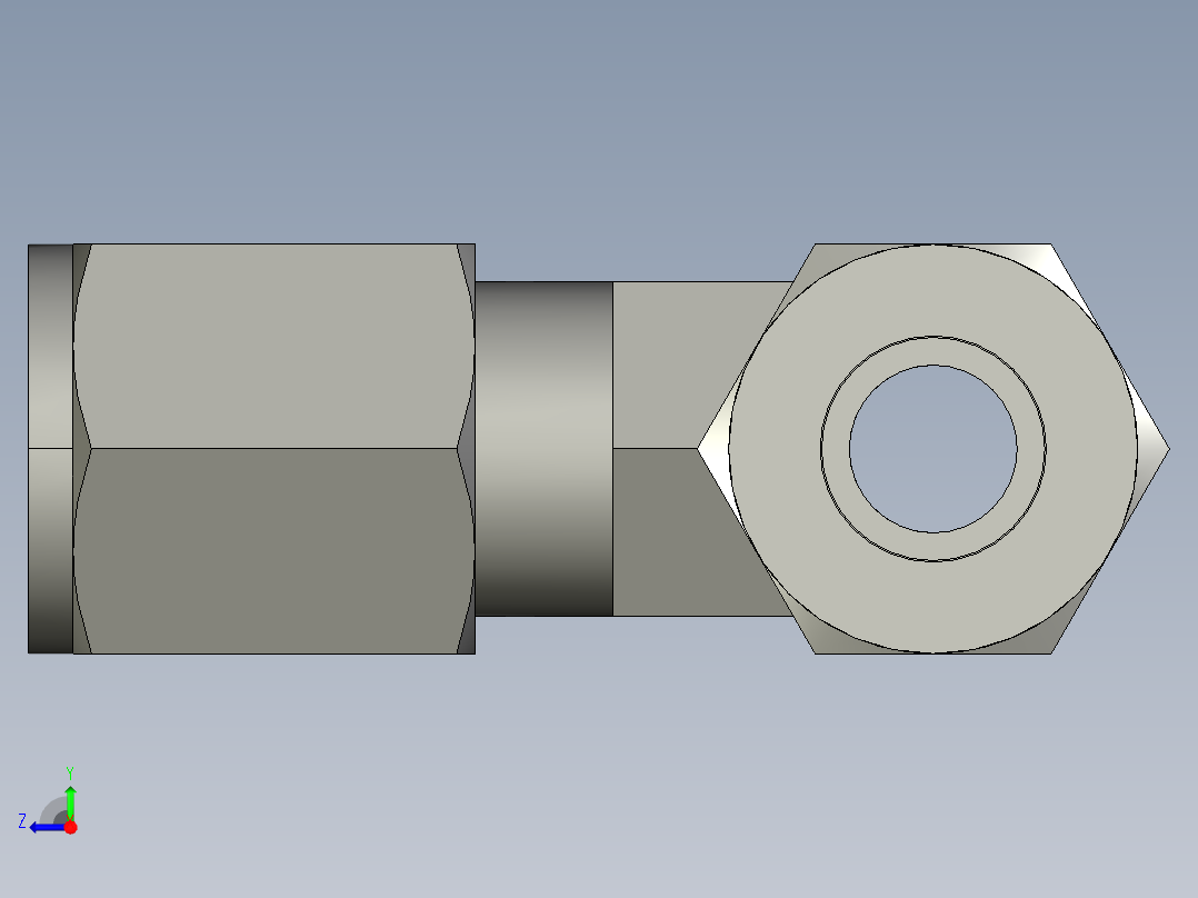 卡套式工业通用硬管接头6_jbu-s右视图