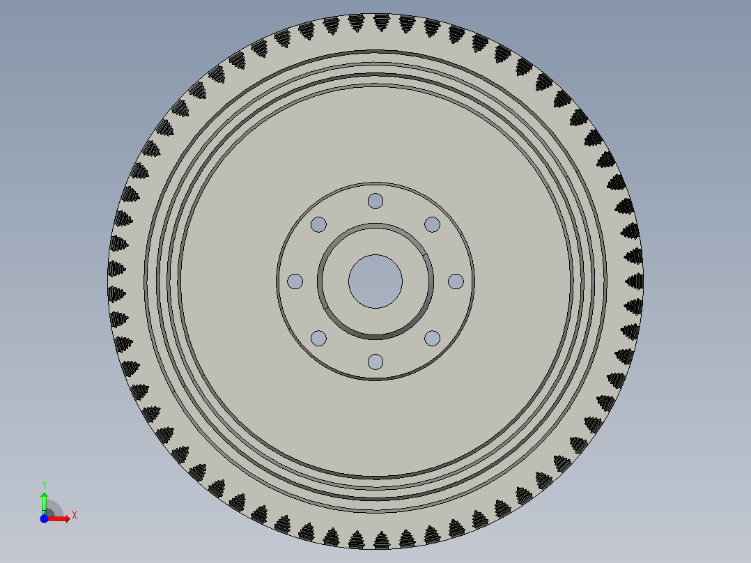 涡轮 叶片 涡扇 (13)前视图