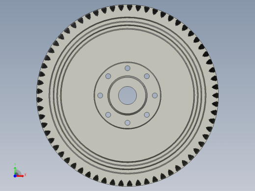 涡轮 叶片 涡扇 (13)前视缩略图
