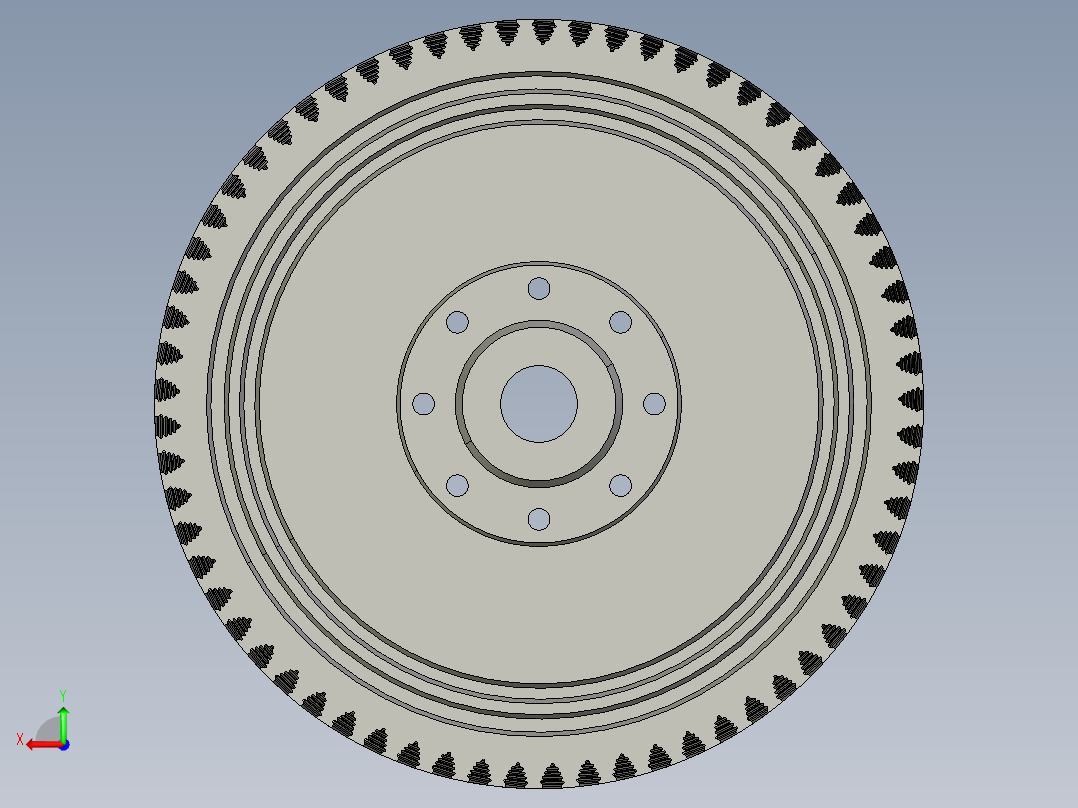 涡轮 叶片 涡扇 (13)后视图