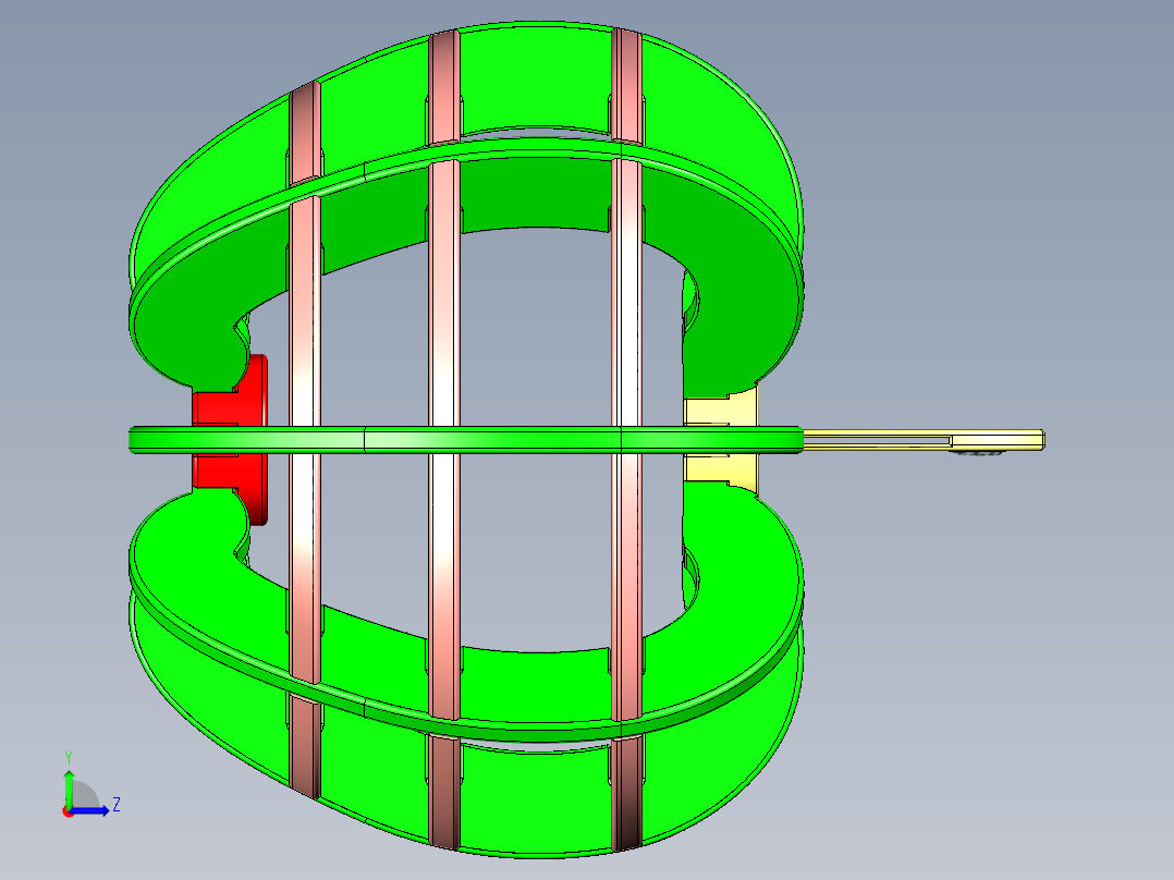 爱——苹果笔架左视图