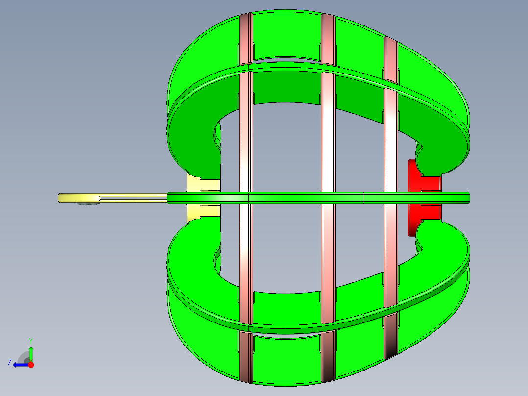 爱——苹果笔架右视图