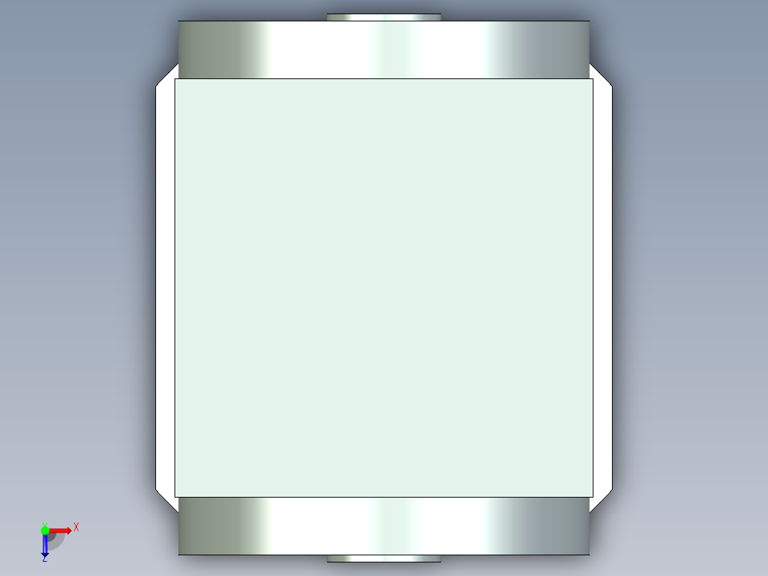 换向器PW110双孔 PGH90-L1 22-110-145-M8.stp俯视图