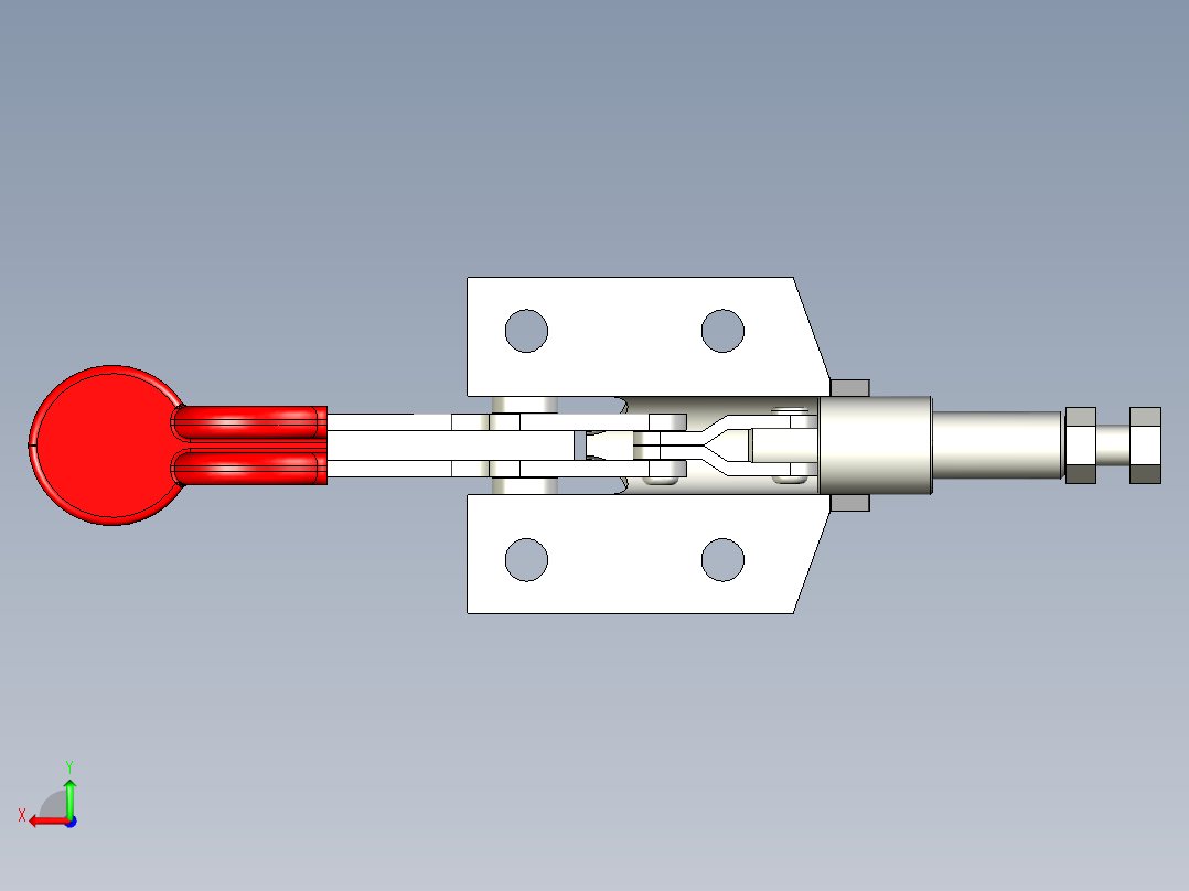 推拉式夾鉗SSP(B)-3D多系列多零件图纸模型后视图