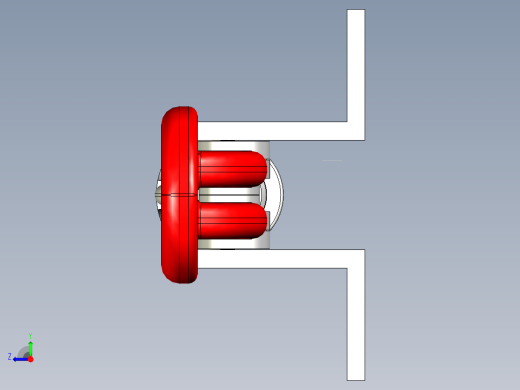 推拉式夾鉗SSP(B)-3D多系列多零件图纸模型右视缩略图