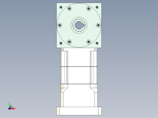 换向器PW110双孔 PGH90-L2 24-95-115-M8.stp前视缩略图