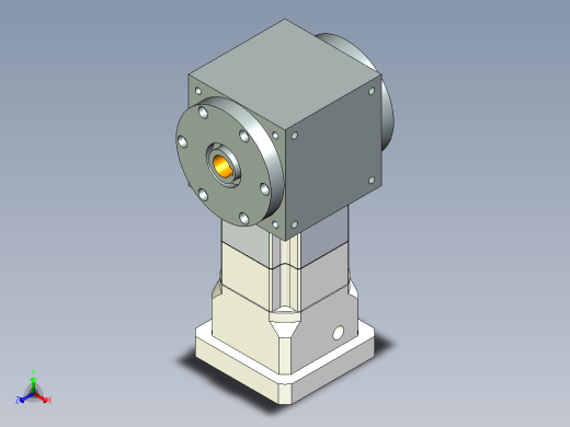 换向器PW110双孔 PGH90-L2 24-95-115-M8.stp正等轴测缩略图