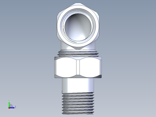 散热器接头G 1-2英寸左视缩略图