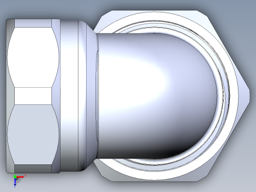 散热器接头G 1-2英寸俯视缩略图