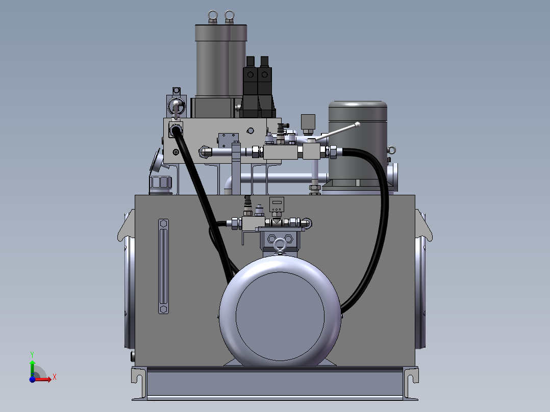 液压泵试验液压站前视图