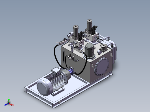 液压泵试验液压站正等轴测缩略图