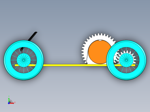 太阳能小车模型三维前视缩略图