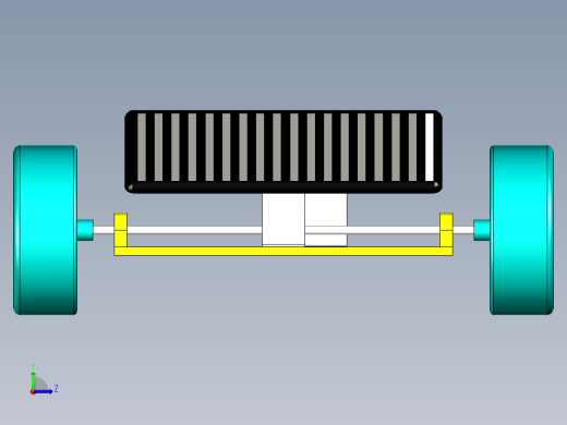 太阳能小车模型三维左视缩略图