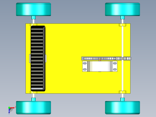 太阳能小车模型三维俯视缩略图
