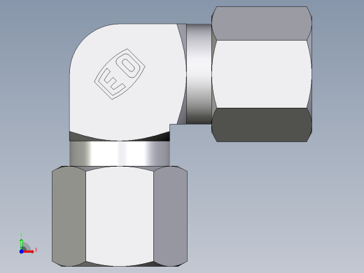 卡套式工业通用硬管接头EO_Union_elbow_W08LLCF前视缩略图