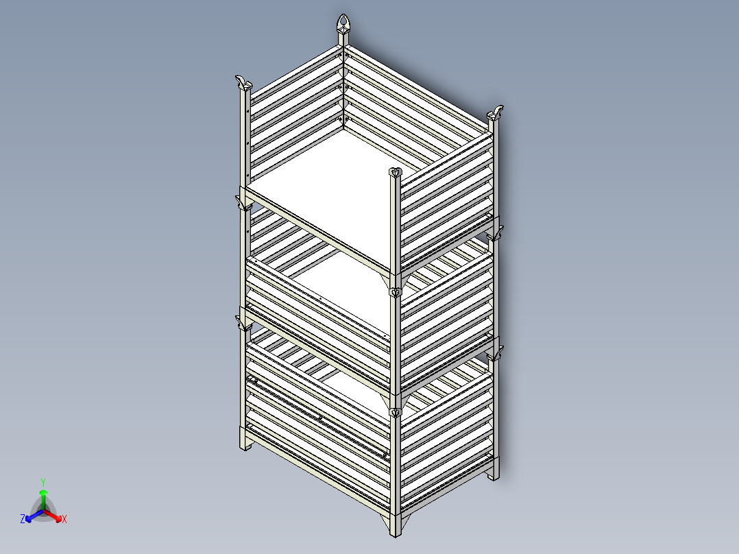 板条箱2正等轴测图