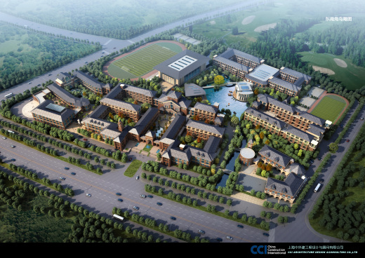 徐州国际学校公建学校 欧式 CCI（含文本效果图 CAD SU）缩略图