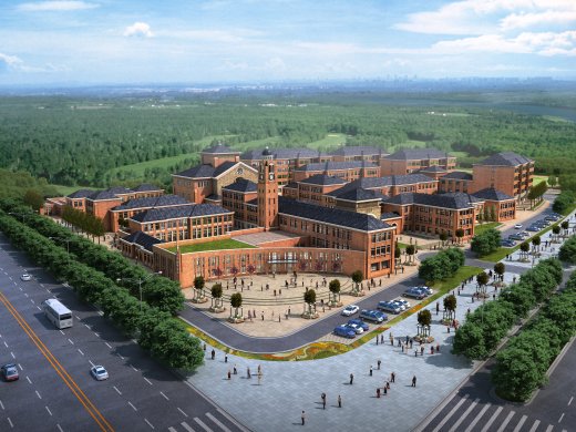徐州国际学校公建学校 欧式 CCI（含文本效果图 CAD SU）缩略图