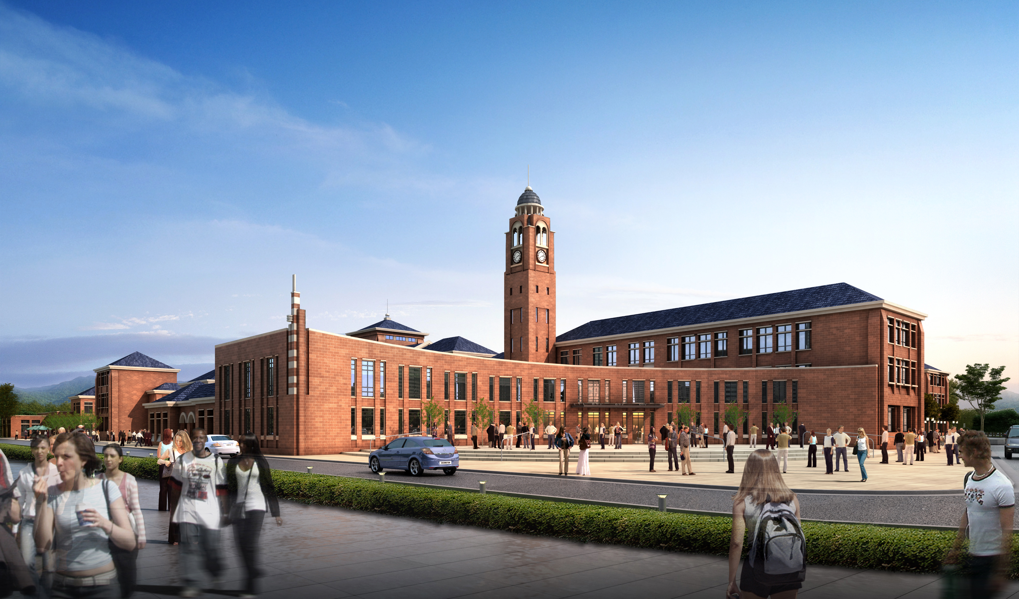 徐州国际学校公建学校 欧式 CCI（含文本效果图 CAD SU）