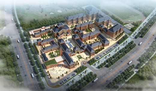 徐州国际学校公建学校 欧式 CCI（含文本效果图 CAD SU）缩略图