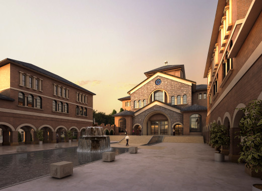 徐州国际学校公建学校 欧式 CCI（含文本效果图 CAD SU）缩略图