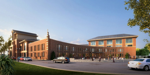 徐州国际学校公建学校 欧式 CCI（含文本效果图 CAD SU）缩略图
