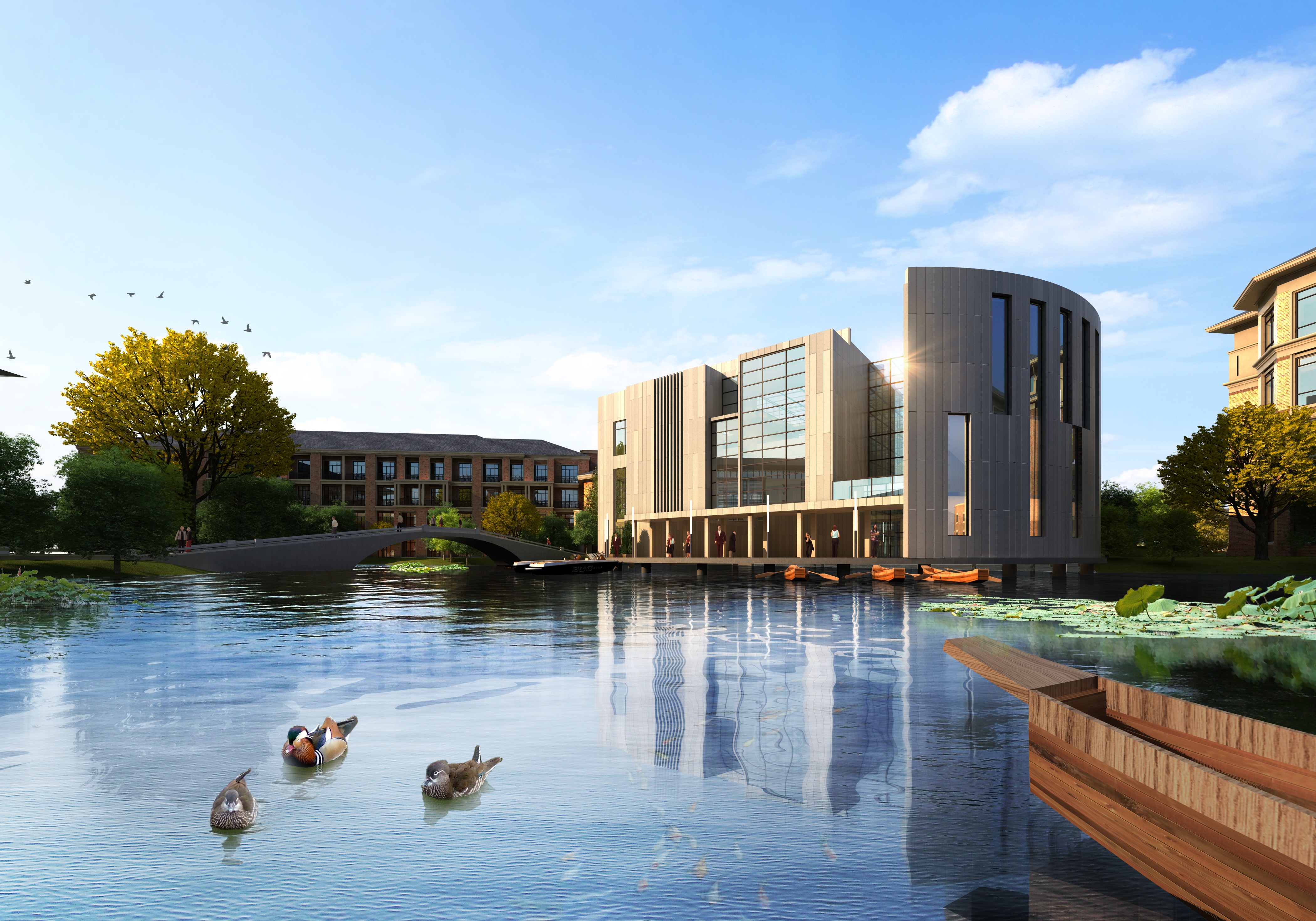 徐州国际学校公建学校 欧式 CCI（含文本效果图 CAD SU）