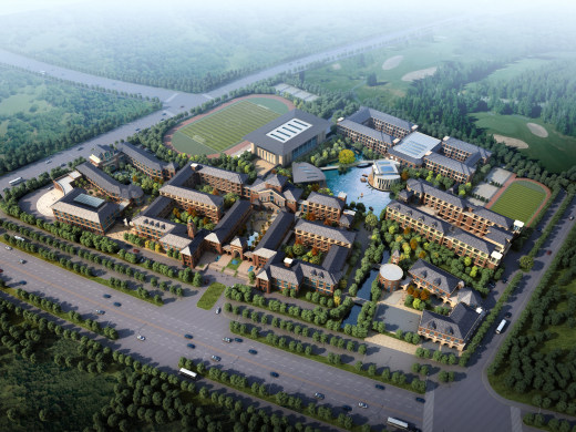 徐州国际学校公建学校 欧式 CCI（含文本效果图 CAD SU）缩略图